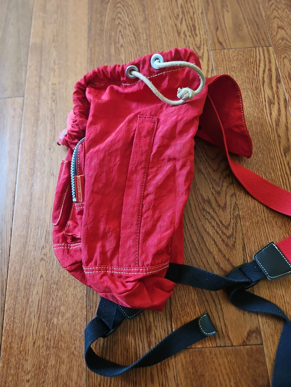 Kipling Red Backpack with Monkey Keychain